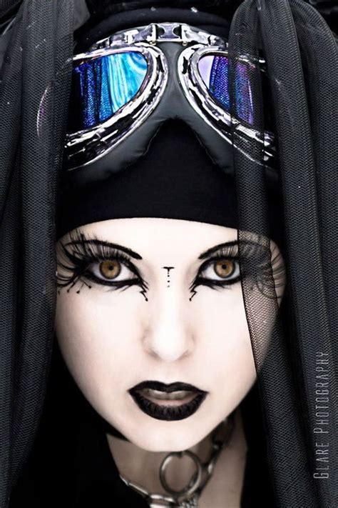 pong dance queen cyber goth creative eyeliner cybergoth goth beauty