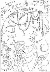 Coloring Pages Adult Printable Cute Kids Ashley Print Sheets Moon Books Color Adults Mandala Patterns Embroidery Colouring Christmas Book Simply sketch template