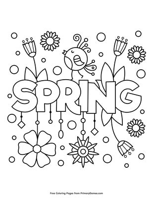 places  find  printable spring coloring pages  printable