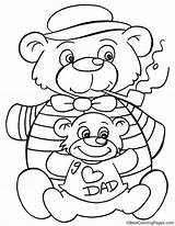 Son Father Coloring Pages Kids sketch template