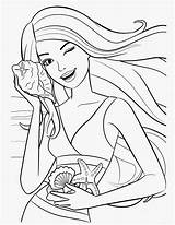 Barbie Coloring Pages Printable Filminspector Beach sketch template