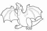 Wyvern Dragon Coloring Baby Template Sketch sketch template