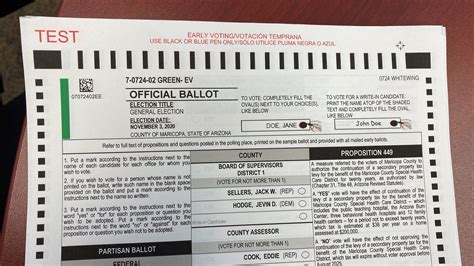 arizona election law  specific  ink color   ballots