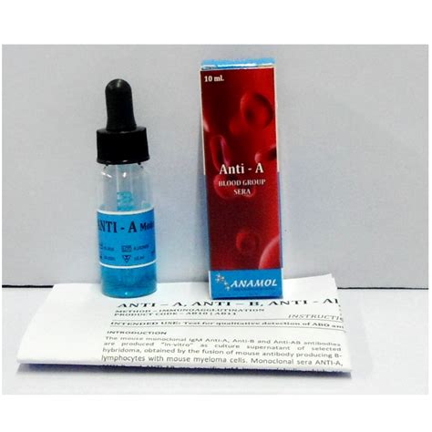 anti  blood grouping reagent packaging type bottle grade standard laboratory rs  box