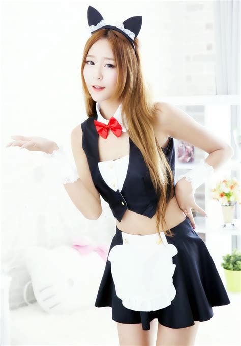Sexy Anime Cat S Cosplay Maid Waitress Girls Dress Uniform
