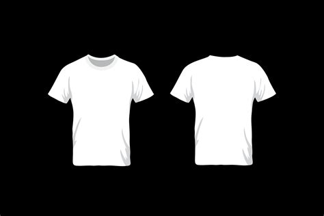 real white  shirt template