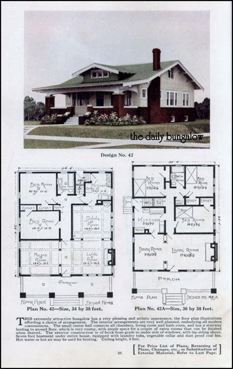 bungalow house plans plan service  late twenties house daily bungalow flickr
