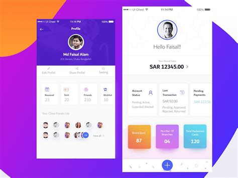 50 free profile page design samples＆templates [psd sketch] for inspiration
