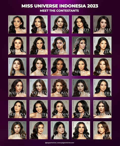 Miss Universe Indonesia 2023 Meet The Contestants