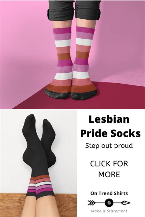 step out proud with these fun lesbian pride socks with