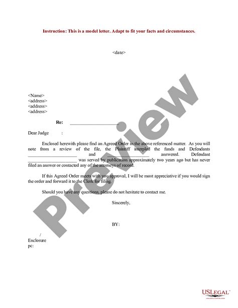 sample letter  judge  driving privileges  legal forms