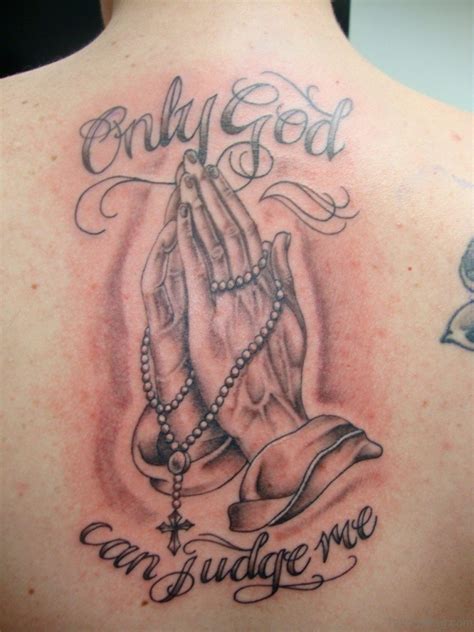 77 Elegant Praying Hands Tattoos On Back