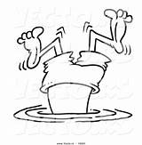 Cartoon Bad Legs Drawing Coloring Swimming Diver Vector Leishman Ron Wiggling His Outlined Drawings Pages Kids Clipartmag High Royalty sketch template