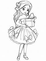 Coloring Pages Dolls Doll Printable Girls sketch template