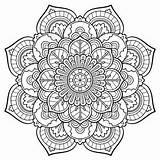 Mandala Celestial sketch template