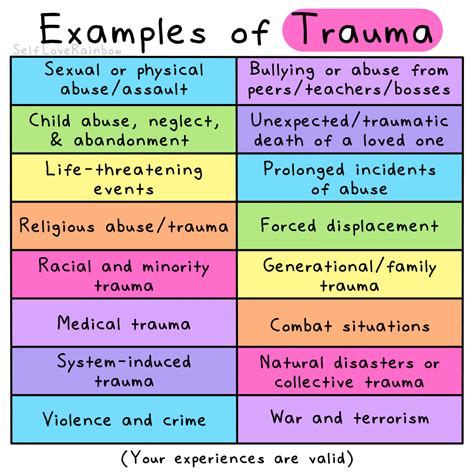 examples  trauma  love rainbow