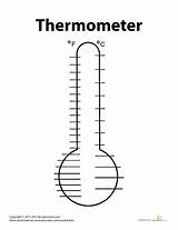 Thermometer Blank Worksheet Education Science Clipart Worksheets Printable Read Temperature Math Thermometers Tools Grade Measurement Library Visit sketch template