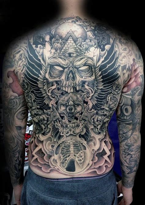 40 Wolf Back Tattoo Designs For Men Fierce Ink Ideas