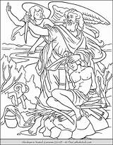 Abraham Sacrifice Tested Abram Thecatholickid sketch template