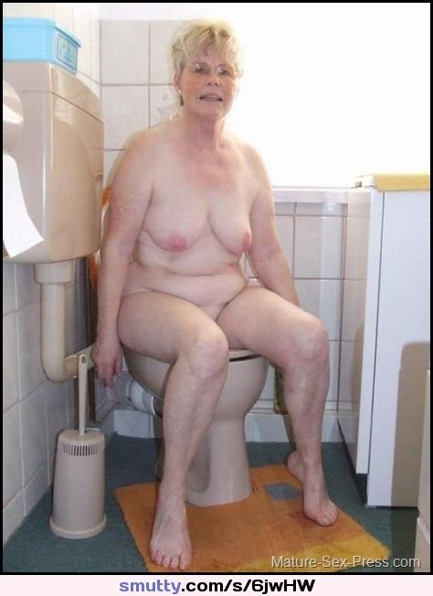 granny pissing toilet
