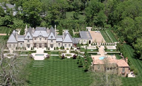 aerial pics   stunning french inspired mansion  st louis mo homes   rich