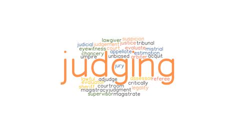 judging synonyms  related words    word  judging