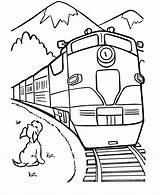 Train Coloring Pages Kids Printable Trains Book sketch template