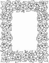 Ausmalen Printable Border Fleurs Coloriages Blumen Boarders Malvorlagen Ausmalbilder Zeichnen Bastelarbeiten Eulen Seitenränder Broderie Erwachsene Muttertag Colorier Napperon Dentelle Motifs sketch template