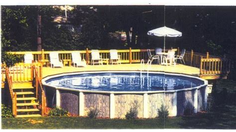 pool deck designs   ground pools