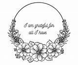 Affirmations sketch template