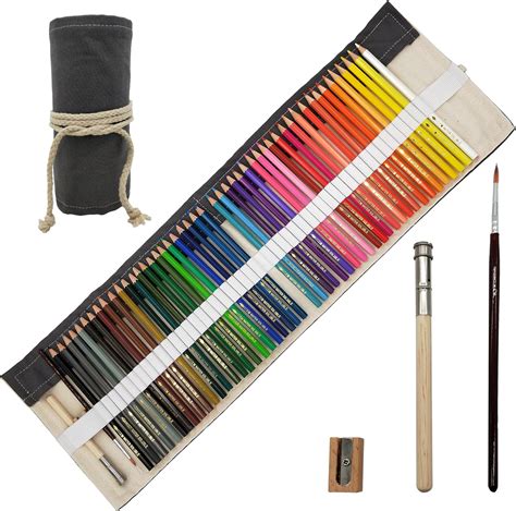 minimin colored pencils  adults roll  watercolor pencils case set