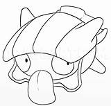Pokemon Shellder Dragoart sketch template