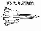 Blackbird Stealth Bomber Colornimbus sketch template