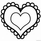 Coloring4free Heart Coloring Pages Printable Related Posts sketch template