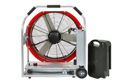 electric firefighting fan on swappable battery e fan 18 leader