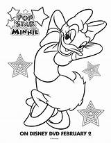Coloring Daisy Minnie Pages Mouse Printable Duck Pop Star Disney Activity Baby Friends Getcolorings Sheets Starring Most Getdrawings Donald sketch template