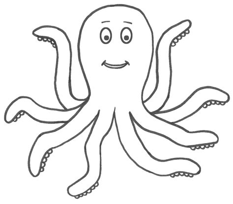 printable octopus coloring pages  kids animal place