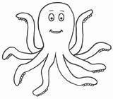 Octopus Coloring Pages Printable Kids sketch template
