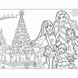 Barbie Christmas Coloring Stacie Pages Chelsea Skipper Hellokids Sisters Her Perfect sketch template