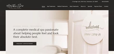 beautiful spa website design examples   inspired alvaro