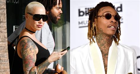 amber rose and wiz khalifa got into a twitter feud after she had her first threesome amber rose