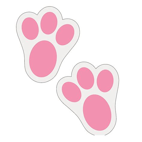 printable bunny feet template