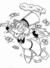 Scrooge Mcduck Coloring Pages Tattoo Kids Money Disney Crazy Getting Happy Chicano Perna Choose Board Sheets sketch template