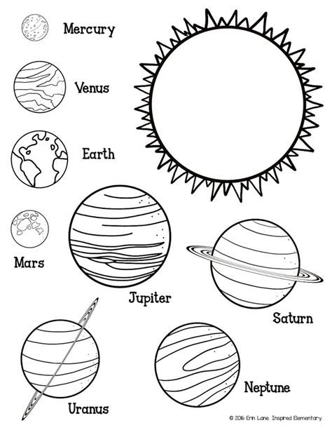 solar system planets worksheet craftideaorg solar system coloring