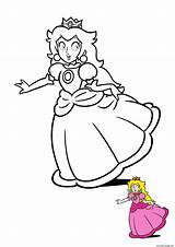 Peach Coloring Princess Pages Printable Print Book sketch template