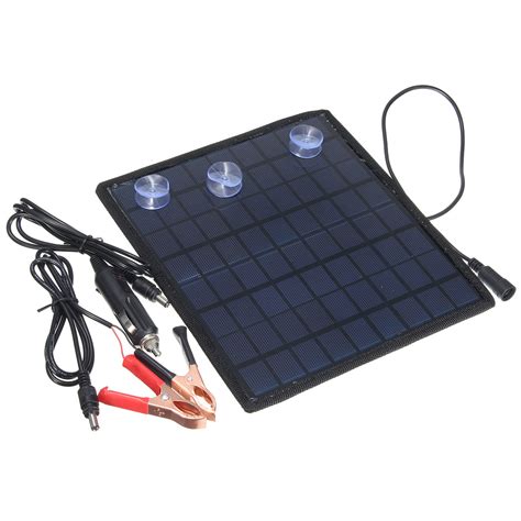 18v 5 5w Portable Solar Panel Power Battery Charger For