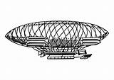 Zeppelin Colorear Dirigible Dirigibile Airship Kleurplaat Malvorlage Blimp Clipartkey Scarica sketch template