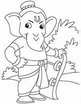 Ganesh Hindu Goddesses Mythology sketch template