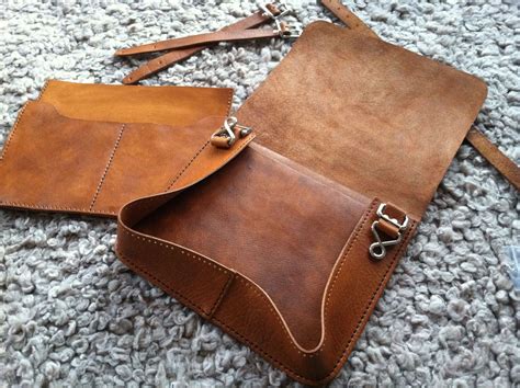 sewing leather messenger bag sewing leather diy leather messenger