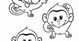 Silly Monkey Coloring Pages sketch template